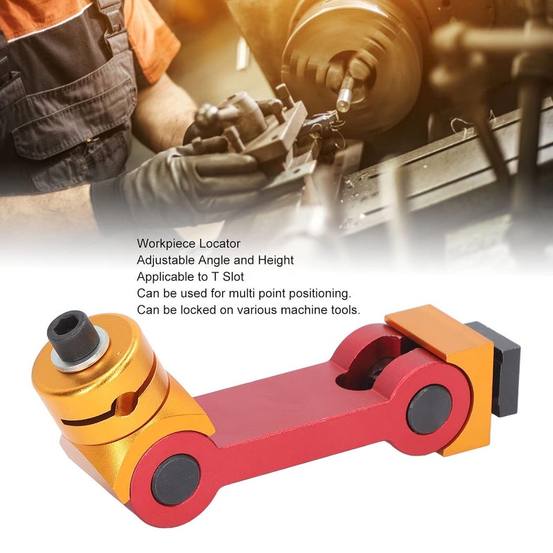 Jectse Adjustable CNC Work Stop Locator with Convenient Adjusting, Accurate Positioning, and Cemented Carbide Material for Mill Machine Workpiece T Slot - Image 2